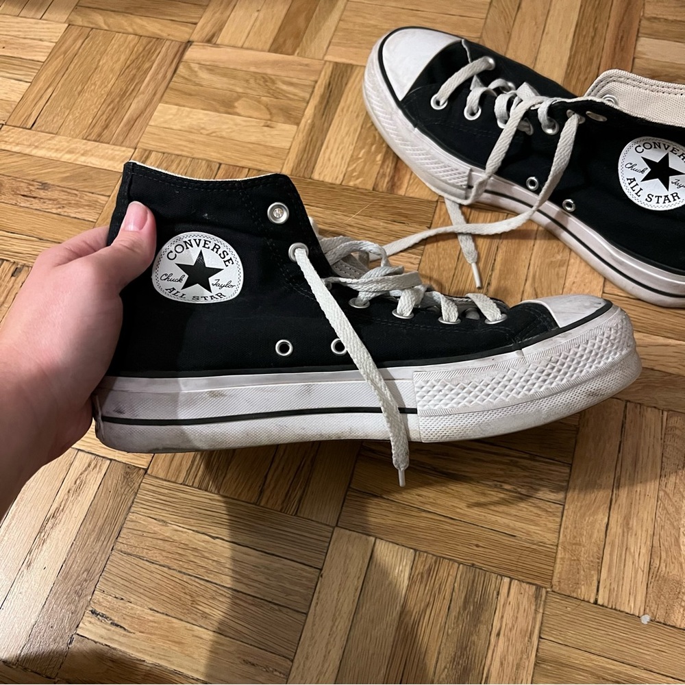 Black Platform Converse - image 4